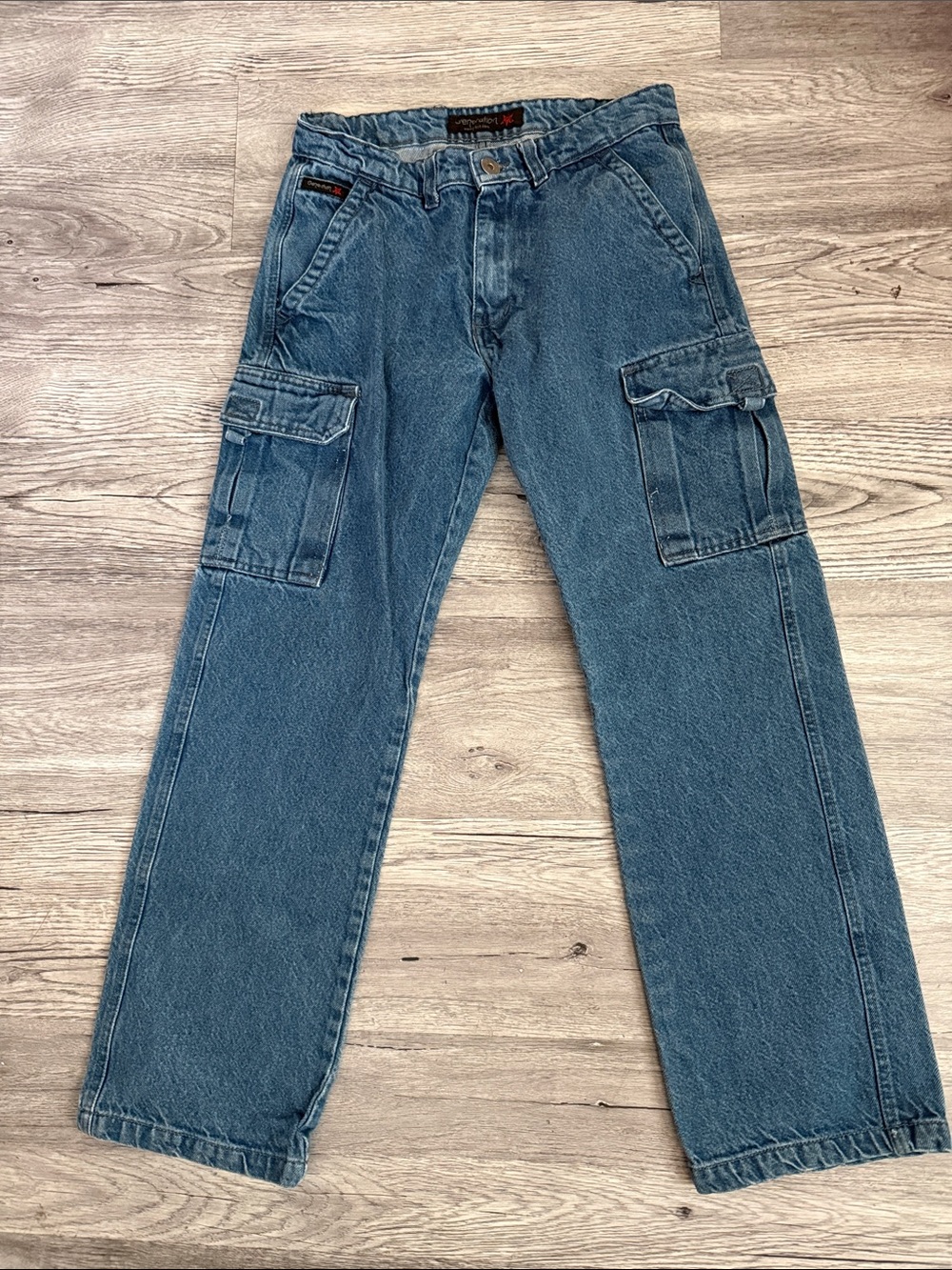 GENERATION XYZ Blue Denim Cargo Pants